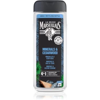 Le Petit Marseillais Minerals & Cedarwood gel de duș 4 in 1 - imagine 2